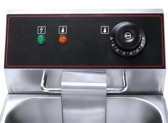 Friteuse électrique commerciale pour la cuisson des repas 405X241X204mm