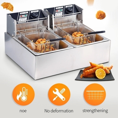 405X241X204mm Capacité de la machine de friture pour la cuisson en vrac