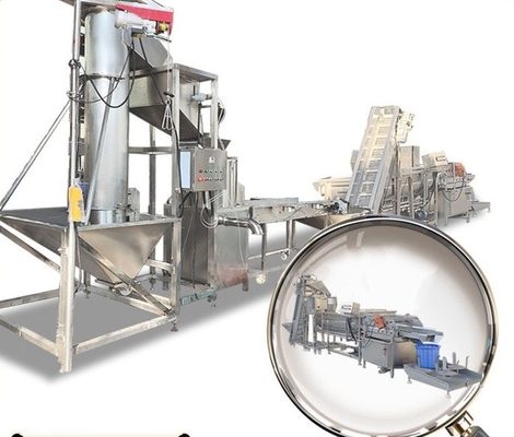 304 acier inoxydable source d'alimentation électrique machine de transformation de pommes de terre congelées pour la cohérence