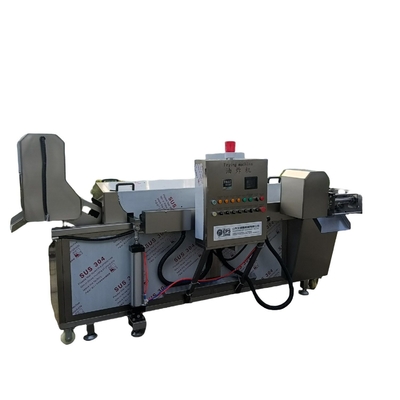 Machine à frire automatique à gaz en acier inoxydable pour pâte poulet viande oignon pomme de terre