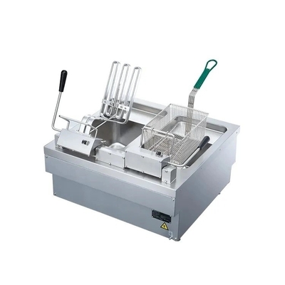 Machine à frire portable pour les entreprises alimentaires mobiles en acier inoxydable et conception compacte