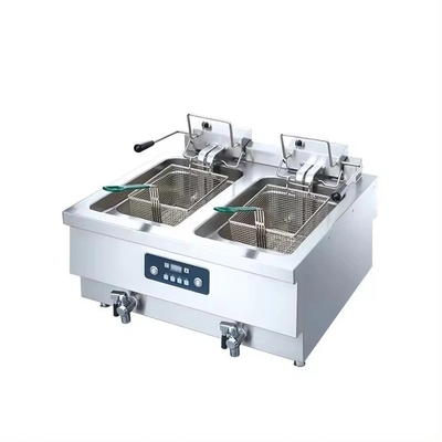 Machine à frire portable pour les entreprises alimentaires mobiles en acier inoxydable et conception compacte