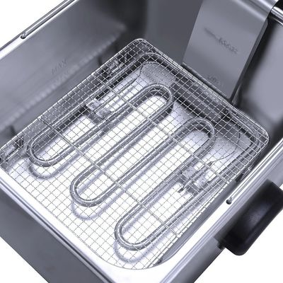 Friteuse à air programmable en acier inoxydable avec contrôle de température précis 405X241X204mm