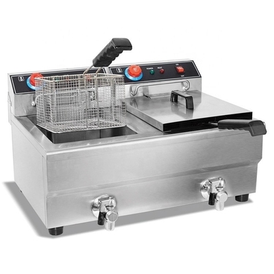 Friteuse double commerciale pour les chaînes de restauration rapide