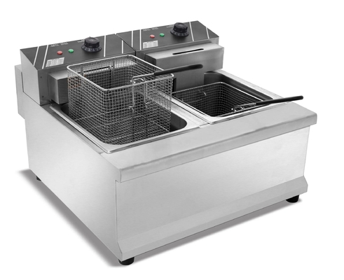 Friteuse double commerciale pour les chaînes de restauration rapide