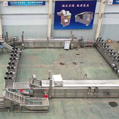 500 kg ligne de production automatisée de frites et de chips pour une production rapide