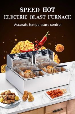 Machine à frire à la friteuse pour les chips, les noix et les collations 20 kg