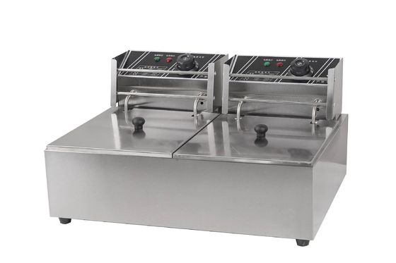 Machine de friture continue pour la production en volume utilisant la technologie Mod de commande de bouton