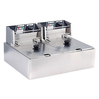 Équipement de cuisine de petite taille Machine à frire compacte avec commande de bouton commercial