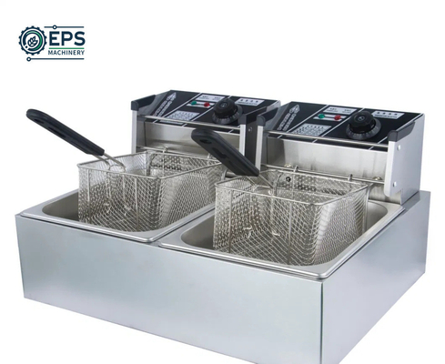 Équipement de cuisine de petite taille Machine à frire compacte avec commande de bouton commercial