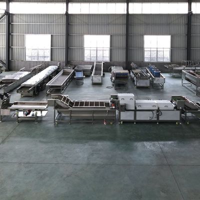 Machine automatique de transformation des fruits et légumes pour la production de 1500 kg/h