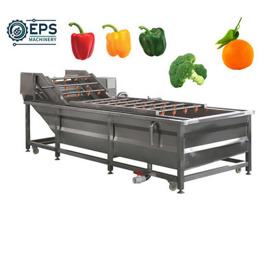 Laveuse à bulles de capacité personnalisable pour la transformation industrielle des fruits et légumes