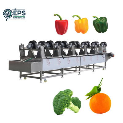 Équipement de lavage de salade de légumes et de fruits avec une capacité de 1500 kg/h et une tension de 110V à 380V