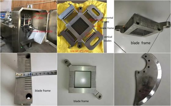 Disqueur de viande congelée industriel en acier inoxydable à vitesse pour la découpe de précision Capacité 500 kg