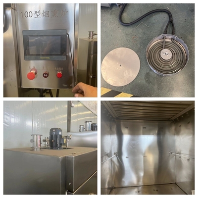 Taille du moteur principal mm 1700*1150*1870 Fumeur Sausage Viande Poulet Canard Voltage 110-380V