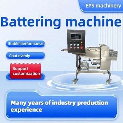 Traitement thermique personnalisé boulettes de viande amidon bagues d'oignon batterie machine de revêtement