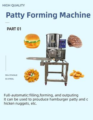 Traitement thermique Machine automatique de formage des hamburgers pour le traitement des pépites de poulet