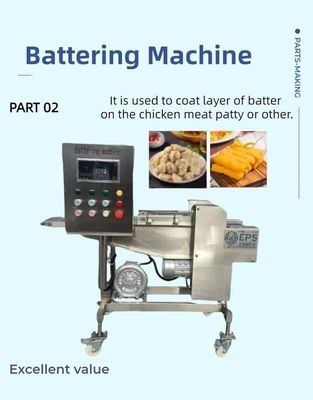 Traitement thermique Machine automatique de formage des hamburgers pour le traitement des pépites de poulet