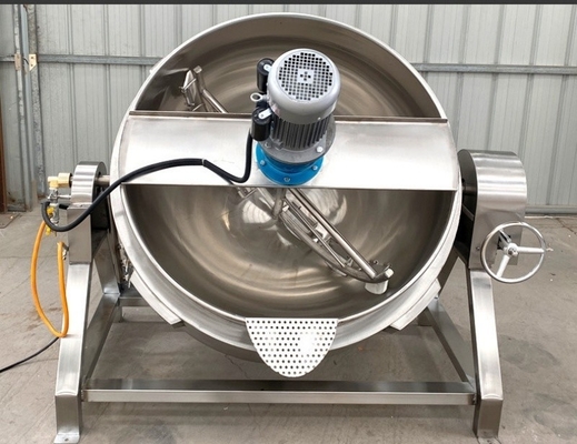 1200*900*900 Pot de cuisson à manteau de qualité alimentaire avec dispositif de chronométrage et mélangeur d'agitateur pour viande
