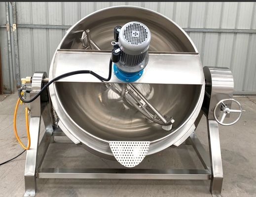 Pièces détachées gratuites Auto inclinable hydraulique remuant Planétaire Jacket Pot pour la sauce aux bonbons