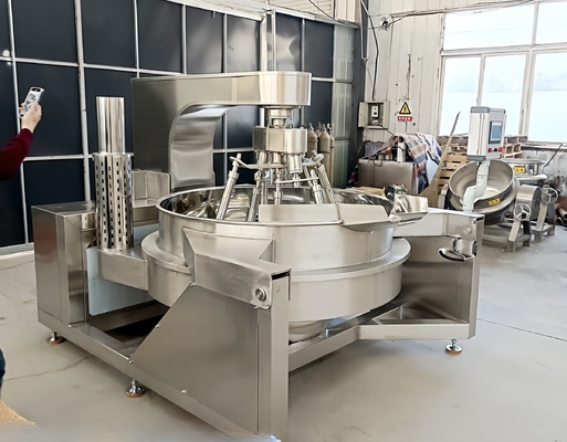 1200*900*900 300L Bouillonnant planétaire Remuant bouilloire de cuisson industrielle avec agitateur