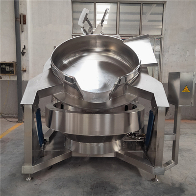 1200*900*900 300L Bouillonnant planétaire Remuant bouilloire de cuisson industrielle avec agitateur