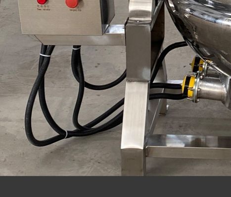Mélangeur de cuisson à induction électrique entièrement automatique de grande capacité avec bouilloire à chaudière
