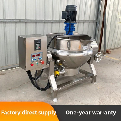 Bouilloire automatique à capot à haute capacité industrielle pour la soupe aux os de Halwa Surimi