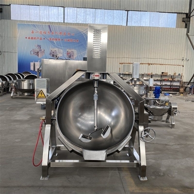 Bouilloire automatique à capot à haute capacité industrielle pour la soupe aux os de Halwa Surimi
