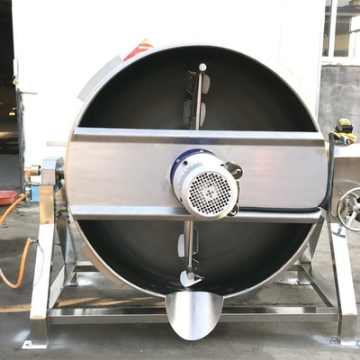 Couches de veste bouilloire industrielle de cuisson de viande à grande capacité et mélange automatique