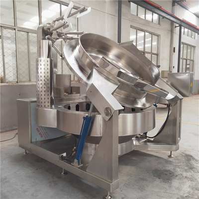 1200*900*900 Mélangeur de cuisson à vapeur automatique à vapeur horizontale