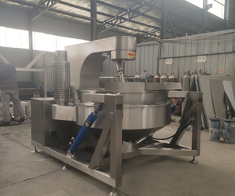 1200*900*900 Mélangeur de cuisson à vapeur automatique à vapeur horizontale