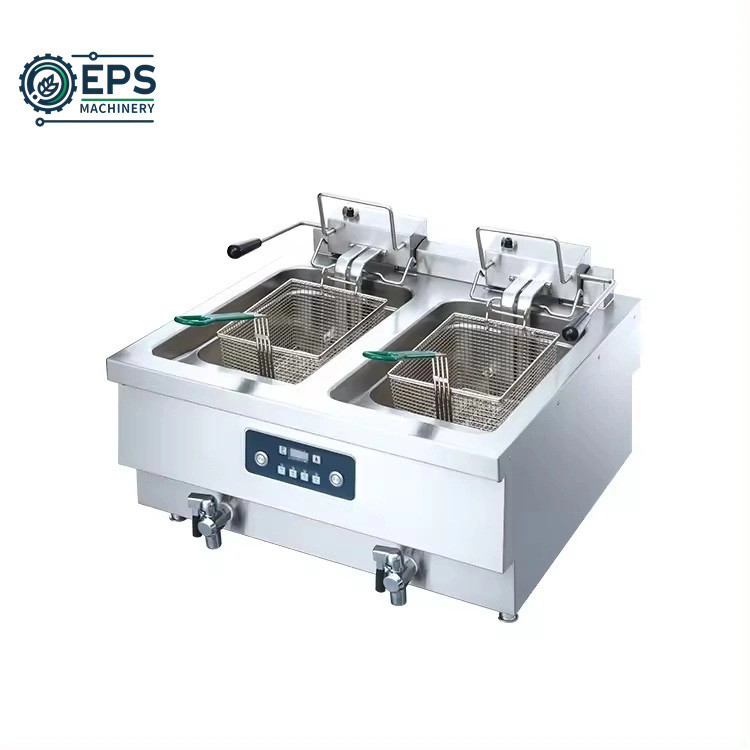 Machine à frire portable pour restaurant à commande de boutons 3L-6L
