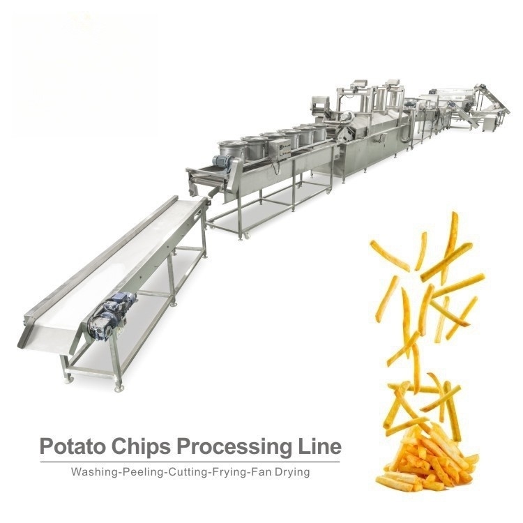Traitement thermique Équipement de production de frites et de chips pour la transformation en vrac