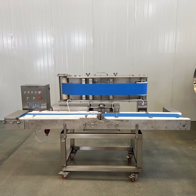 Machine à découper des bandes de viande congelée avancée sans effort et précise pour la transformation de la viande
